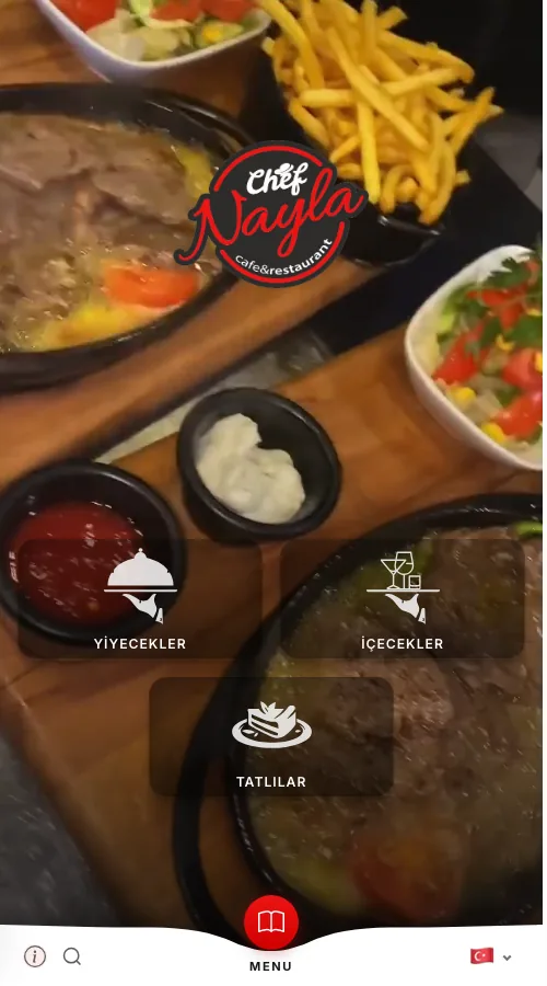 Chef Nayla — menü tasarımı