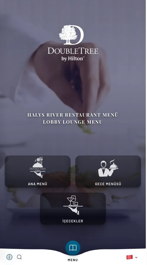 Hilton Avanos — menü tasarımı