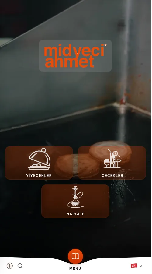 Kapadokya Midyeci Ahmet — menü tasarımı