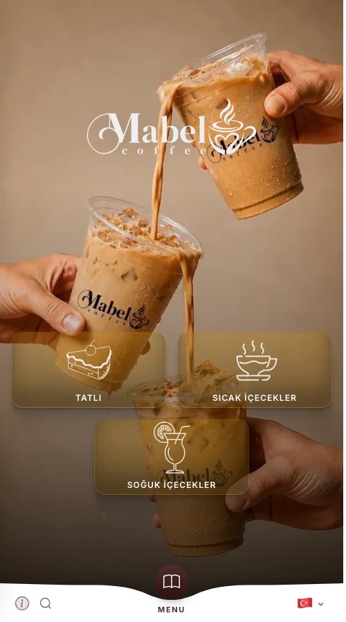 Mabel Coffee — menü tasarımı