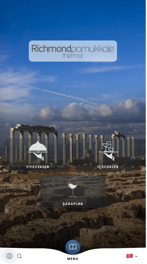 Richmond Pamukkale — menü tasarımı